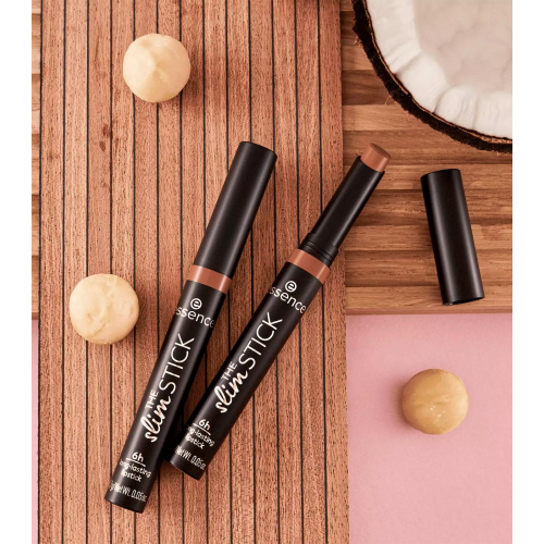 essence – Langanhaltender Lippenstift mit mattem Finish The Slim Stick - 101: Choc-o-holic