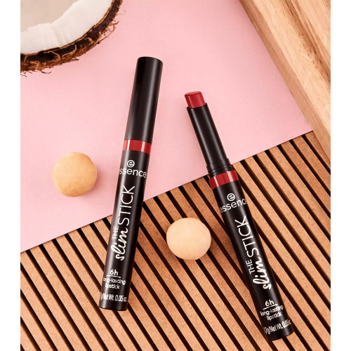 essence – Langanhaltender Lippenstift mit mattem Finish The Slim Stick - 107: Hot Chili