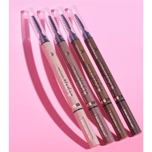 essence - Augenbrauenkonturenstift Microblanding - 02: Light Brown