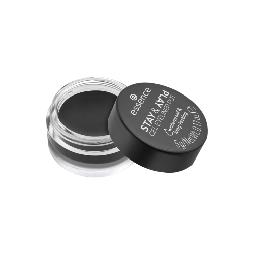 essence - Gel Eyeliner Stay & Play Waterproof - 01: Black