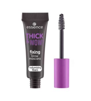 essence - Brow Fixing Mascara Thick & Wow! - 04: Espresso Brown