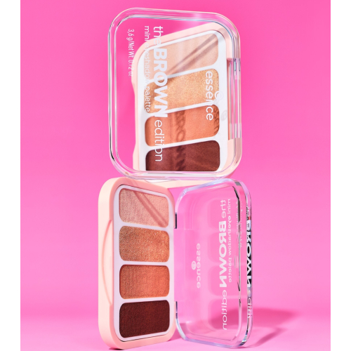 essence - Mini-Lidschattenpalette the BROWN edition