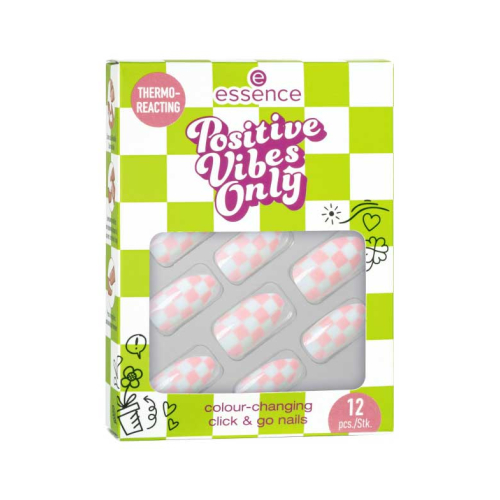 essence - *Positive Vibes Only* - Thermoreaktive Falsche Nägel Click & Go