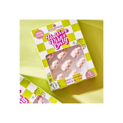 essence - *Positive Vibes Only* - Thermoreaktive Falsche Nägel Click & Go