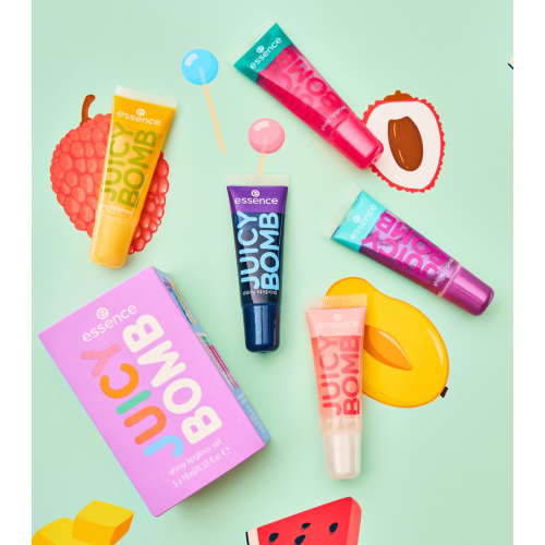 essence - Set mit Lipglossen Juicy Bomb - Sweet treats