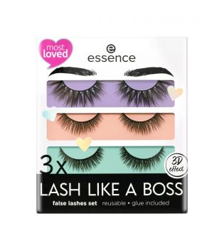 essence – Set mit falschen Wimpern 3 x Lash Like A Boss - 01: My most loved lashes