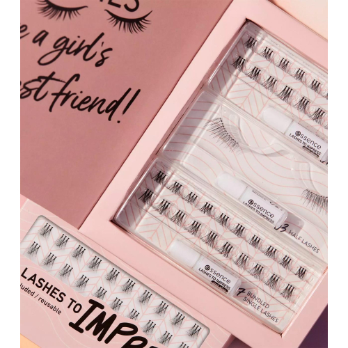 Essence - Set mit falschen Wimpern 3x Lashes to Impress - 01: Hey Pretty Lashes!