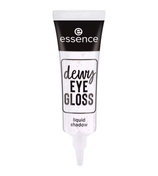 essence – Flüssiger Lidschatten Dewy Eye Gloss - 01: Crystal Clear