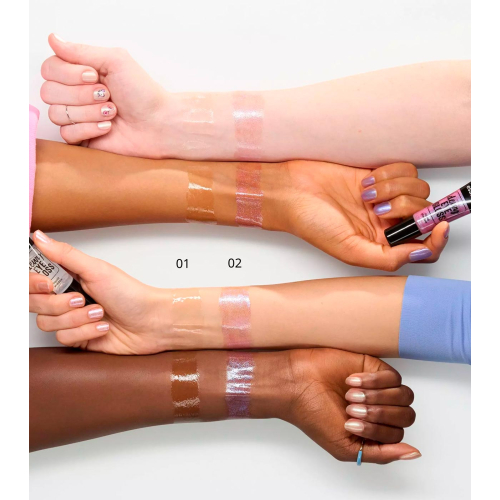 essence – Flüssiger Lidschatten Dewy Eye Gloss - 01: Crystal Clear