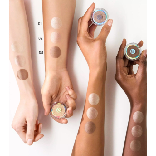 essence - Perlmuttfarbener Monochrom-Lidschatten - 01: Golden Glow