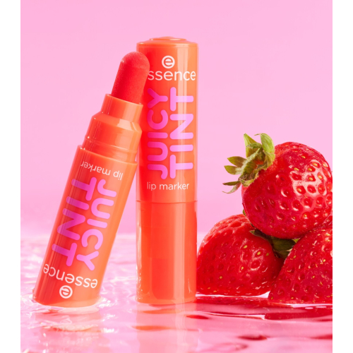 essence - Lippenstift Juicy Tint Lip Marker - 02: Strawberry Szn