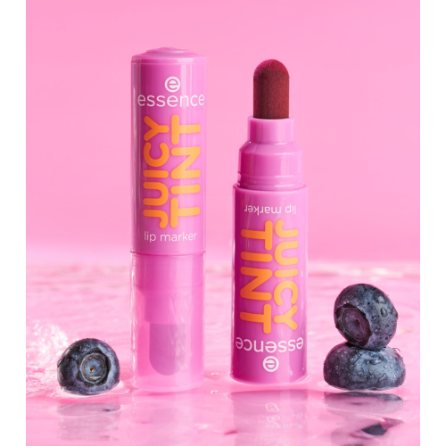 essence - Lippenstift Juicy Tint Lip Marker - 06: Blueberry Bite