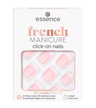 essence – Künstliche Nägel Click-on French Manicure - 01: Classic French