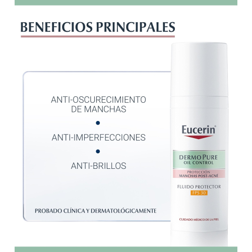 Eucerin - *DermoPure* – Gesichtsschutzflüssigkeit FPS30 Oil Control