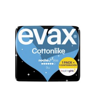 Evax - Wings Nachtpolster Cottonlike - 9 Einheiten