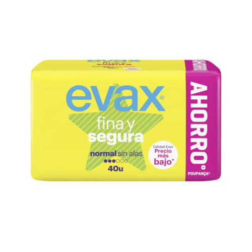Evax - Normales Pad ohne Flügel Fina y Segura - 40 Einheiten