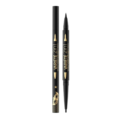 Eveline Cosmetics – Flüssiger Eyeliner und Augenstift Variété 2 en 1