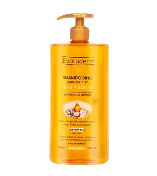 Evoluderm - Shampoo für trockenes Haar mit wertvollen Ölen - 1000ml