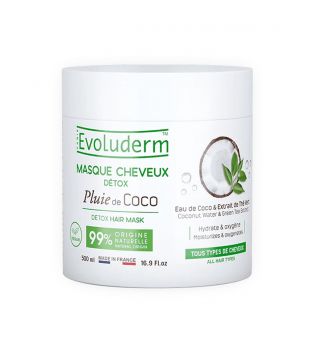 Evoluderm – Entgiftende Haarmaske Pluie de Coco – 500 ml