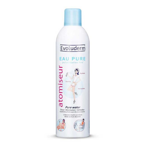 Evoluderm - Erfrischendes und feuchtigkeitsspendendes Reinwasserspray - 400ml