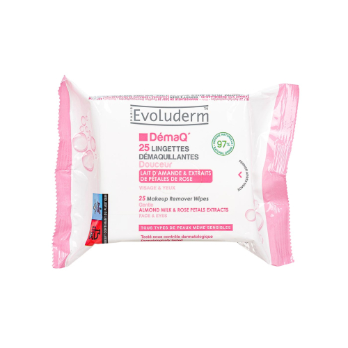 Evoluderm - Soft Make-up Entferner wischt 25 uts - Alle Hauttypen