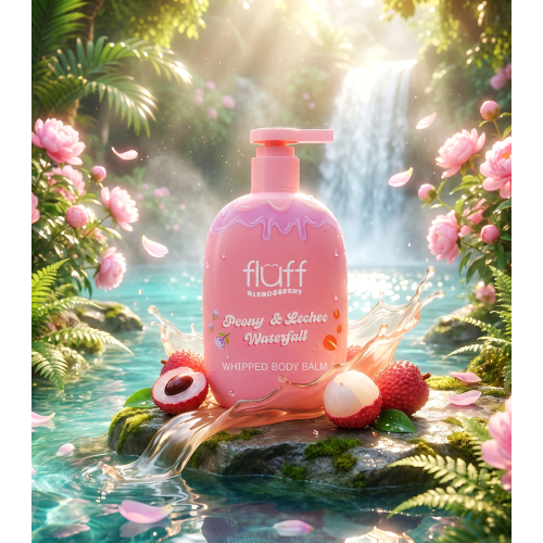 Fluff - *Blend & Scent* - Körperbalsam - Peony & Lechee Waterfall