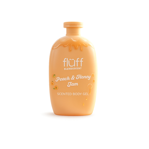 Fluff - *Blend & Scent* - Duschgel - Peach & Honey Jam
