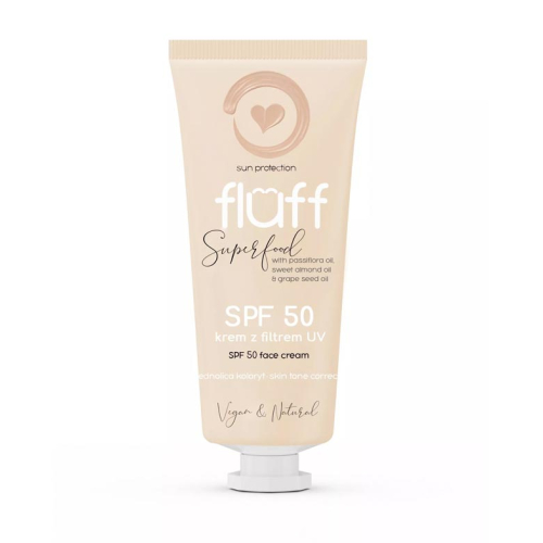 Fluff – Getönte Sonnencreme für das Gesicht SPF50