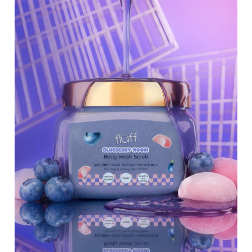 Fluff - Körperpeeling - Blueberry Mochi