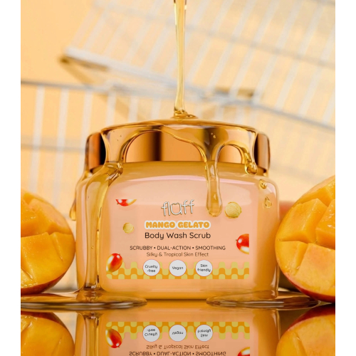 Fluff - Körperpeeling - Mango Gelato