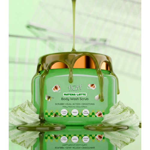 Fluff - Körperpeeling - Matcha Latte