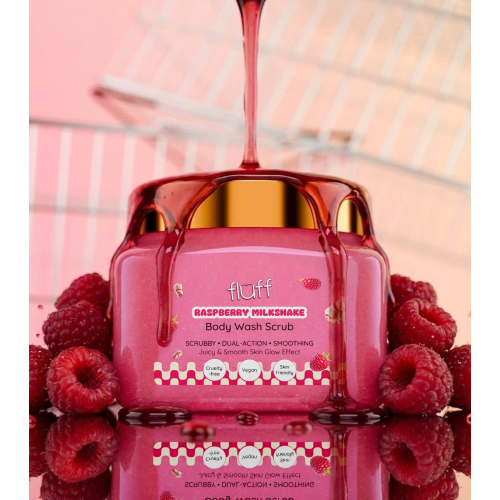 Fluff - Körperpeeling - Raspberry Milkshake