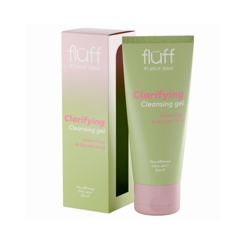 Fluff - *In Your Soul* – Gesichtsreinigungsgel mit grüner Tonerde und Glykolsäure Clarifying Gel