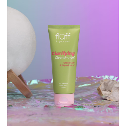 Fluff - *In Your Soul* – Gesichtsreinigungsgel mit grüner Tonerde und Glykolsäure Clarifying Gel