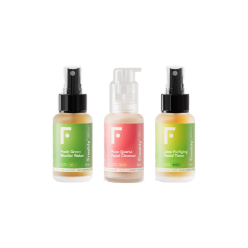 Freshly Cosmetics - Gesichtsreinigungsset in Reisegröße Mini Cleanser Trio