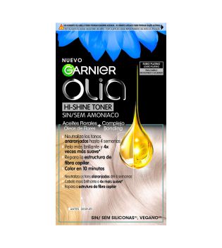 Garnier – Coloration Olia Hi-Shine Toner für gebleichtes oder aufgehelltes Haar – Platinblond