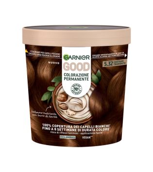 Garnier – Permanente Haarfarbe ohne Ammoniak Good – 5,32: Kastanie Golden Hour