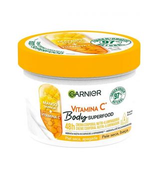 Garnier – Nutri-aufhellende Körpercreme Body Superfood  – Mango: Trockene, stumpfe Haut