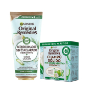 Garnier – Leave-in-Conditioner-Packung + festes Coco-Shampoo. Original Remedies – Normales Haar