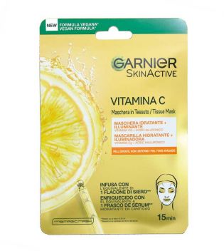 Garnier - *Skin Active* - Maske Tissue Mask Vitamin C - Matte Haut