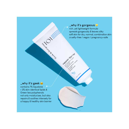 Geek & Gorgeous - Nährende und feuchtigkeitsspendende Creme 10 % Squalen + Lipide Happier Barrier - Normale, Misch- und fettige Haut