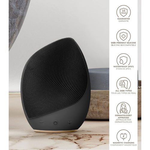 GESKE – Sonic 5-in-1-Gesichtsreinigungs- und Massagebürste – Schwarzgold