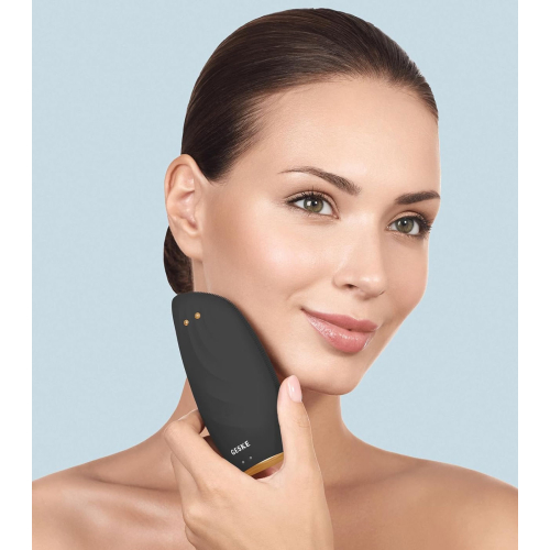 GESKE – Gesichtsreinigungs- und Massagebürste Sonic Thermo Face-Lifter 8 in 1 – Schwarzgold