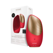 GESKE - *I love myself* - 6-in-1 Sonic Thermo Gesichtsreinigungs- und Massagebürste - Red