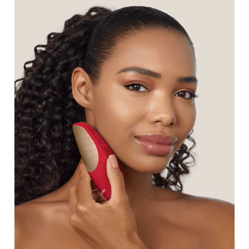 GESKE - *I love myself* - 6-in-1 Sonic Thermo Gesichtsreinigungs- und Massagebürste - Red