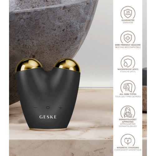 GESKE - Massagegerät Microcurrent Face-Lifter 6 In 1 - Black Gold