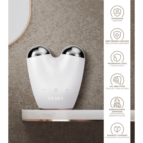 GESKE - Massagegerät Microcurrent Face-Lifter 6 In 1 - Weiß
