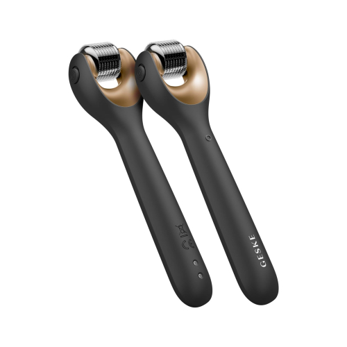 GESKE – 9-in-1-Mikronadel-Gesichtsroller – Schwarzgold