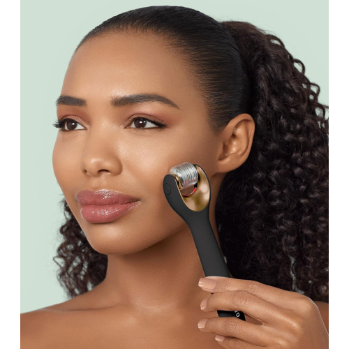 GESKE – 9-in-1-Mikronadel-Gesichtsroller – Schwarzgold