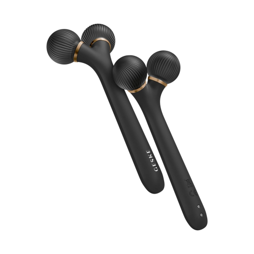 GESKE – 4-in-1-Sonic-Gesichtsroller – Schwarzgold